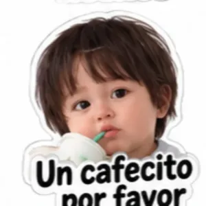 Un cafecito por favor - getsticker.com