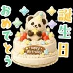 ぷっくり3D★パンダの誕生日