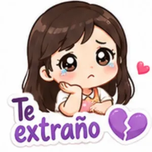 Te extraño - getsticker.com