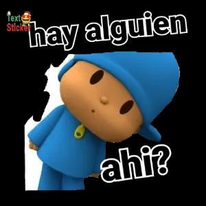 hay alguien ahi? - getsticker.com