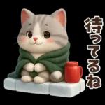 毎年使える冬と正月♡ほっこり猫たちの日常