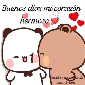 Buenos días mi corazón hermoso - getsticker.com