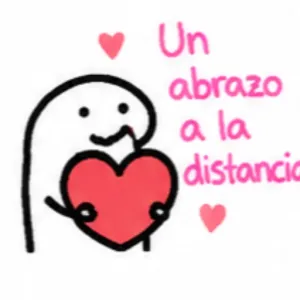 Un abrazo a la distancia - getsticker.com