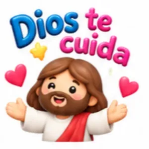Dios te cuida - getsticker.com