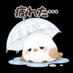 梅雨と夏のやさしい気遣い言葉♡シマエナガ