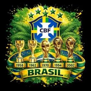 CBF 1958 1962 1970 1994 2002 BRASIL - getsticker.com
