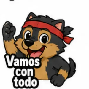 Vamos con todo - getsticker.com