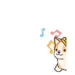 飛び出す！コギたんの春のお返事スタンプ