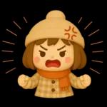 かわいい女の子❤️冬のスタンプ