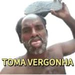 Piada com adesivos