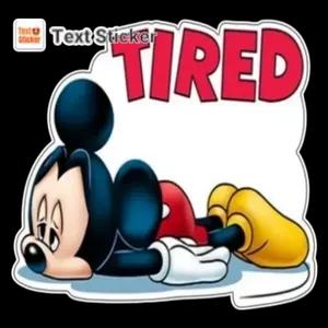 TIRED - getsticker.com