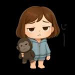 ヘアバンドボブの可愛い女の子。