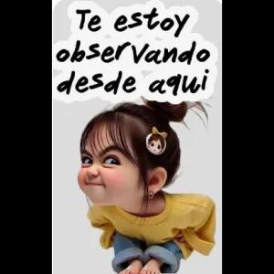 Te estoy observando desde aqui - getsticker.com