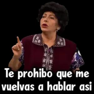 Te prohibo que me vuelvas a hablar asi - getsticker.com