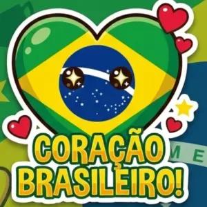 CORAÇÃO BRASILEIRO! - getsticker.com