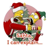 The Simpsons celebrate Christmas