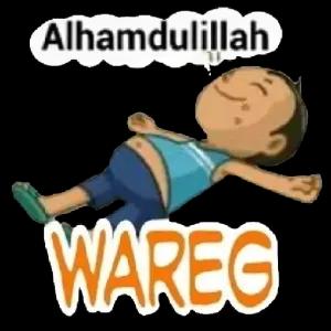 Alhamdulillah, WAREG - getsticker.com