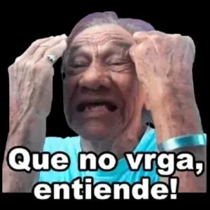 Que no vrga, entiende! - getsticker.com