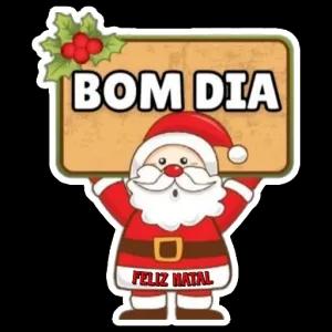 BOM DIA FELIZ NATAL - getsticker.com