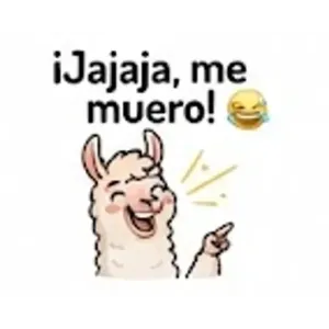 ¡Jajaja, me muero! - getsticker.com