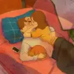 Kissing while eating grapes