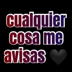 cualquier cosa me avisas - getsticker.com