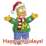 The Simpsons celebrate Christmas