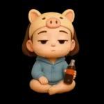 ヘアバンドボブの可愛い女の子。