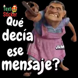 ¿Qué decía ese mensaje? - getsticker.com