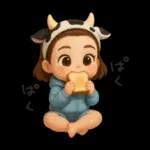 ヘアバンドボブの可愛い女の子。