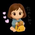 ヘアバンドボブの可愛い女の子。