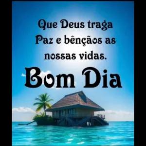 Que Deus traga Paz e bênçãos as nossas vidas. Bom Dia - getsticker.com