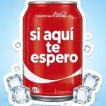 Comparte una Coca-Cola, con. si aquí te espero