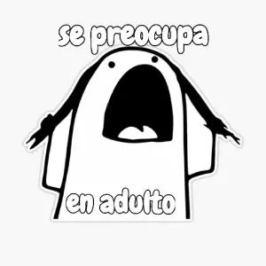 se preocupa en adulto - getsticker.com
