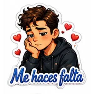 Me haces falta - getsticker.com