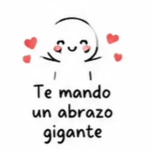 Te mando un abrazo gigante - getsticker.com