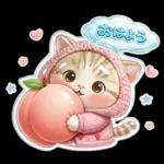 ぷっくりにゃん♡大人かわいいシール風