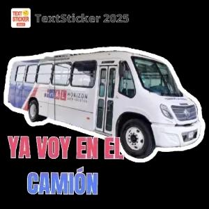 YA VOY EN EL CAMIÓN - getsticker.com