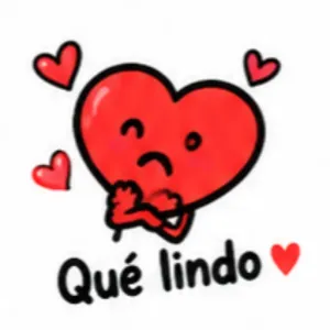 Qué lindo - getsticker.com