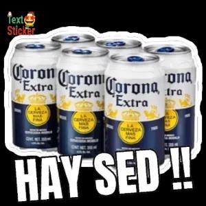 Corona Extra LA CERVEZA MAS FINA HAY-SED-!! - getsticker.com