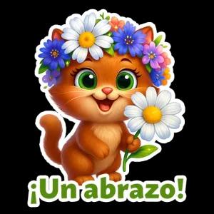 ¡Un abrazo! - getsticker.com