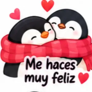 Me haces muy feliz - getsticker.com