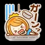 ぷっくりシール風♡女の子