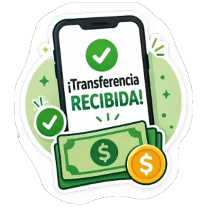 ¡Transferencia RECIBIDA! - getsticker.com