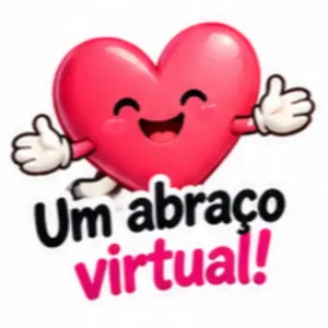 Um abraço virtual! - getsticker.com