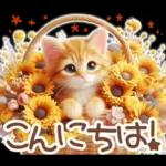 毎日送りやすい茶トラのスタンプ♡