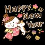 大人かわいい♪おだんご女子(冬スタンプ)