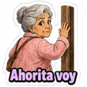 Ahorita voy - getsticker.com