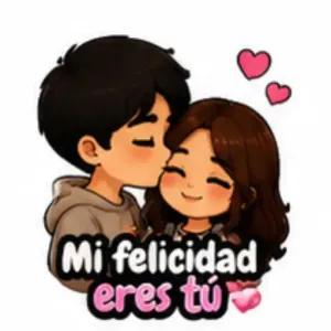 Mi felicidad eres tú - getsticker.com