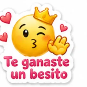 Te ganaste un besito - getsticker.com